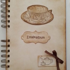 Album a teázást kedvelőknek - Teázás a barátnőmmel - teadélutánok - teázási szokások - teafélék - emlékmegőrzés -egyedi - otthon & életmód - papír, írószer - album & fotóalbum - Meska.hu
