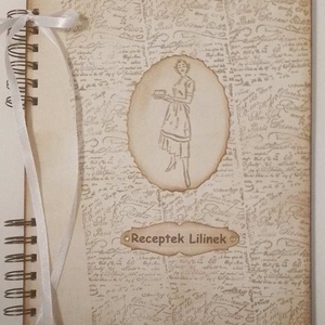 Szakácskönyv - családi,  régóta őrzött receptek - emlékmegőrző albumok  - családi ünnepek - egyedi ajándékötlet - emlék - otthon & életmód - konyhafelszerelés, tálalás - sütés, főzés - receptfüzet - Meska.hu