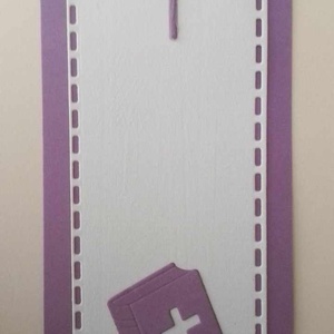 ÚJ minta!!! - Könyvjelző kereszttel - emléklap- vágott mintával  - bibliai - egyház -vallás - egyedi termék - örök emlék - otthon & életmód - vallás - kereszt - Meska.hu