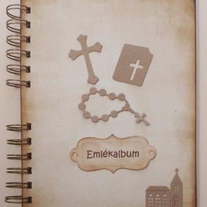 Emlékmegőrző  album - vallás - egyházi - bibliai - idézetek - gondolatok - imák - keresztelő - esküvő - bérmálás -emlék  - otthon & életmód - papír, írószer - album & fotóalbum - Meska.hu