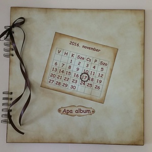 Egyedi emlékmegőrző - Boldog születésnapot! - album - örök emlék - jókívánságkönyv -  születéstől születésnapig - virág - otthon & életmód - papír, írószer - album & fotóalbum - Meska.hu