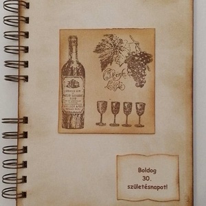 Emlékmegőrző - Boldog születésnapot! - album - születésnapi jókívánságok - borvacsora - emlék a jövőnek - örök emlék , Otthon & Életmód, Papír, írószer, Album & Fotóalbum, Papírművészet, MESKA