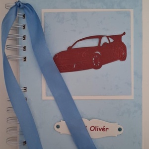 Bölcsödei üzenőfüzet - ballagási  emlékmegőrző album - örök emlék - naplóírás - szép emlékek - élmények -autó csoportjel - Meska.hu