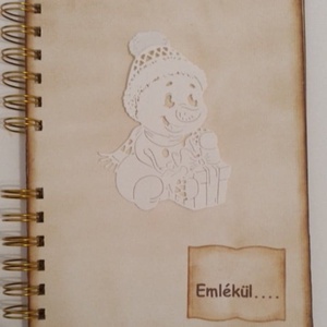 Téli ünnepek ajándékötlete - Vidám hóemberek - album - gyermekajándék - téli szünet emlékei - hóemberépítés - idézetírás - otthon & életmód - papír, írószer - album & fotóalbum - Meska.hu