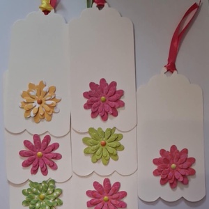 Ajándékkísérők - csoportajándék - lánybúcsú - esküvő - virágos - ajándékcsomaghoz - ültetőkártya - köszönetkártya   , Otthon & Életmód, Papír, írószer, Ajándékozás kellékei, Ajándékkísérő, Papírművészet, MESKA