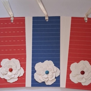 Írható viragos könyvjelző - emléklap - Könyvimadóknak - jegyzetelésre csoportajándék - örök emlék - emlékmegőrzés-egyedi, Könyv & Zene, Könyvjelző, Papírművészet, MESKA