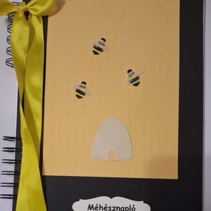 Méhes - mézes jegyzetek -napló -óvodai méhecske csoport - sárga-fekete - emlék - méhész-ajándék - életút - örök emlék  - Meska.hu