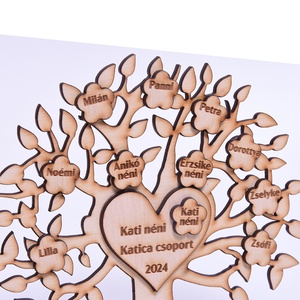 Ballagási ajándék pedagógusoknak, Életfa tábla, Otthon & Életmód, Dekoráció, Asztal és polc dekoráció, Gravírozott táblák, Gravírozás, pirográfia, MESKA