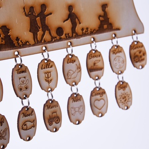 Gravírozott ovis csoport tabló bilétával - otthon & életmód - dekoráció - fali és függő dekoráció - falra akasztható dekor - Meska.hu