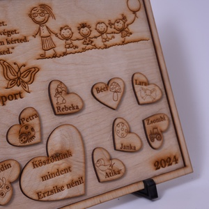 Gravírozott ovis csoport tabló - otthon & életmód - dekoráció - fali és függő dekoráció - falra akasztható dekor - Meska.hu