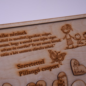 Gravírozott ovis csoport tabló - otthon & életmód - dekoráció - fali és függő dekoráció - falra akasztható dekor - Meska.hu