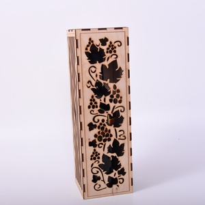 Egyedi gravírozott bortartó, Otthon & Életmód, Konyhafelszerelés, tálalás, Italos kellékek, Boros díszdoboz, Gravírozás, pirográfia, MESKA