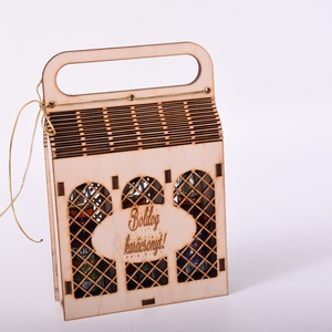 Egyedi gravírozott italtartó � 3db.-os, Otthon & Életmód, Konyhafelszerelés, tálalás, Italos kellékek, Italtartó, Gravírozás, pirográfia, MESKA