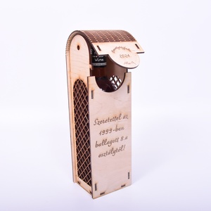 Egyedi gravírozott bortartó - otthon & életmód - konyhafelszerelés, tálalás - italos kellékek - boros díszdoboz - Meska.hu