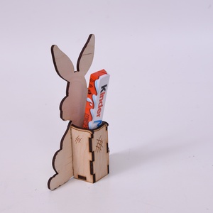 Gravírozott húsvéti nyuszi csokitartó - Édes otthon - ünnepi díszek, dekorációk - húsvéti díszek és dekorációk - húsvéti asztaldíszek - Meska.hu