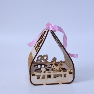 Gravírozott húsvéti kosár, Ünnepi díszek, dekorációk, Húsvéti díszek és dekorációk, Húsvéti asztaldíszek, Gravírozás, pirográfia, MESKA