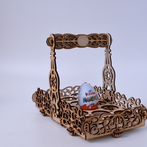 Gravírozott húsvéti kosár - ünnepi díszek, dekorációk - húsvéti díszek és dekorációk - húsvéti asztaldíszek - Meska.hu