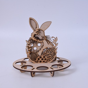 Gravírozott húsvéti tojástartó, Ünnepi díszek, dekorációk, Húsvéti díszek és dekorációk, Húsvéti asztaldíszek, Gravírozás, pirográfia, MESKA