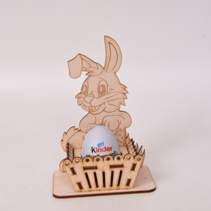 Gravírozott húsvéti nyuszis tojástartó - ünnepi díszek, dekorációk - húsvéti díszek és dekorációk - húsvéti asztaldíszek - Meska.hu