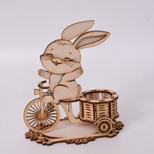 Gravírozott húsvéti nyuszis tojástartó - ünnepi díszek, dekorációk - húsvéti díszek és dekorációk - húsvéti asztaldíszek - Meska.hu