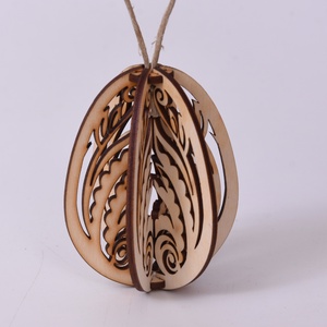Gravírozott húsvéti 3D tojás - ünnepi díszek, dekorációk - húsvéti díszek és dekorációk - húsvéti tojás, hímestojás - Meska.hu