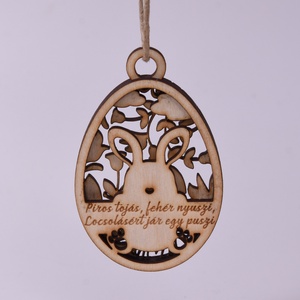 Gravírozott húsvéti tojás névvel - ünnepi díszek, dekorációk - húsvéti díszek és dekorációk - húsvéti tojás, hímestojás - Meska.hu