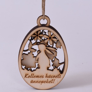 Gravírozott húsvéti tojás névvel - ünnepi díszek, dekorációk - húsvéti díszek és dekorációk - húsvéti tojás, hímestojás - Meska.hu