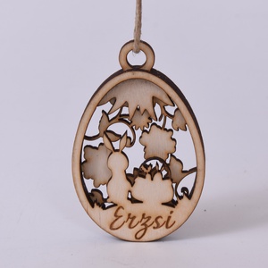 Gravírozott húsvéti tojás névvel - ünnepi díszek, dekorációk - húsvéti díszek és dekorációk - húsvéti tojás, hímestojás - Meska.hu