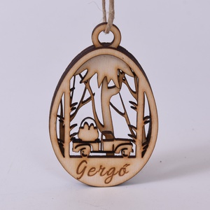 Gravírozott húsvéti tojás névvel, Ünnepi díszek, dekorációk, Húsvéti díszek és dekorációk, Húsvéti tojás, hímestojás, Gravírozás, pirográfia, MESKA