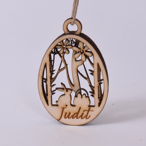 Gravírozott húsvéti tojás névvel - ünnepi díszek, dekorációk - húsvéti díszek és dekorációk - húsvéti tojás, hímestojás - Meska.hu