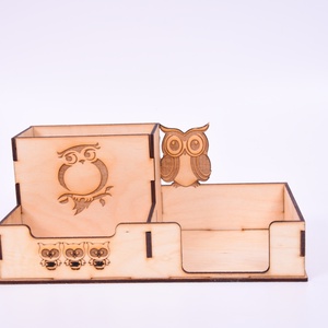 Gravírozott ceruzatartó - otthon & életmód - tárolás & rendszerezés - íróasztali tároló - Meska.hu