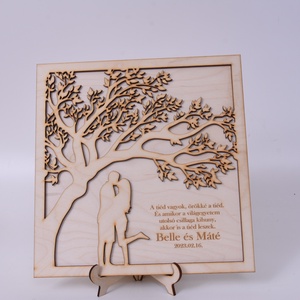 Gravírozott fali kép pároknak - Meska.hu