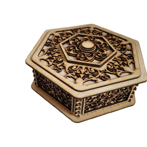 Lézervágott fa doboz - otthon & életmód - dekoráció - asztal és polc dekoráció - díszdoboz - Meska.hu