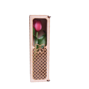 Virág gravírozott dobozban, Otthon & Életmód, Dekoráció, Asztal és polc dekoráció, Díszdoboz, Gravírozás, pirográfia, MESKA