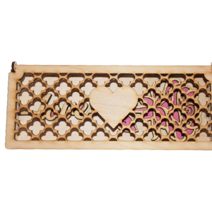 Gravírozott rózsa dobozban - otthon & életmód - dekoráció - asztal és polc dekoráció - díszdoboz - Meska.hu