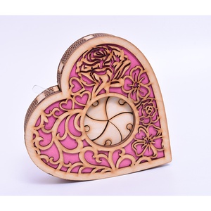 Gravírozott szív doboz, Otthon & Életmód, Dekoráció, Asztal és polc dekoráció, Díszdoboz, Gravírozás, pirográfia, MESKA
