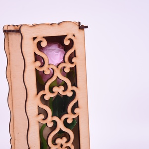 Gravírozott doboz rózsával - otthon & életmód - dekoráció - asztal és polc dekoráció - díszdoboz - Meska.hu