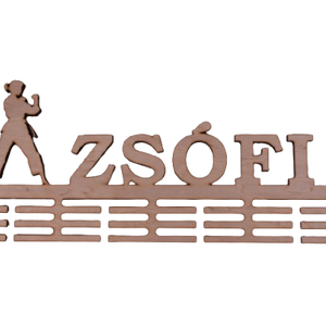 Gravírozott éremtartó � névvel, Otthon & Életmód, Dekoráció, Fali és függő dekoráció, Éremtartó, Gravírozás, pirográfia, MESKA