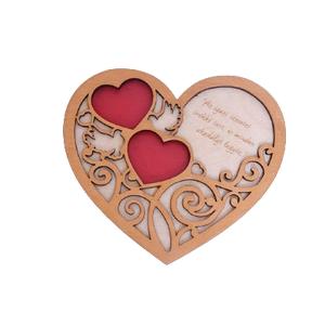 Szív alakú gravírozható gyűrűtartó, többféle - esküvő - kiegészítők - gyűrűtartó & gyűrűpárna - Meska.hu