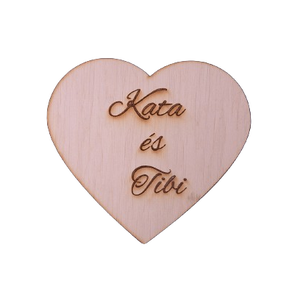 Szív alakú gravírozható gyűrűtartó tetővel, Esküvő, Kiegészítők, Gyűrűtartó & Gyűrűpárna, Gravírozás, pirográfia, MESKA