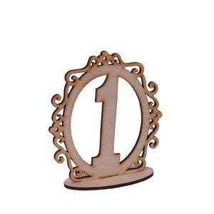 Gravírozott asztalszámívó - esküvő - dekoráció - tábla & jelzés - Meska.hu