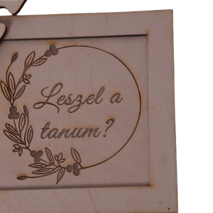 Gravírozott tanu felkérő puzzle - esküvő - meghívó & kártya - tanú felkérő - Meska.hu