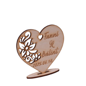 Gravírozott esküvői köszönőajándék � szív - esküvő - emlék & ajándék - köszönőajándék - Meska.hu