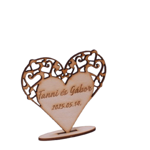 Gravírozott esküvői köszönőajándék � szív - esküvő - emlék & ajándék - köszönőajándék - Meska.hu