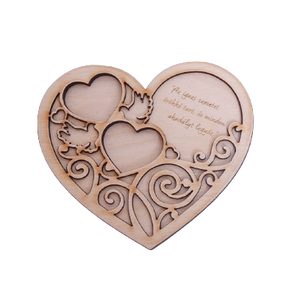 Gravírozott esküvői gyűrűtartó, Esküvő, Kiegészítők, Gyűrűtartó & Gyűrűpárna, Gravírozás, pirográfia, MESKA