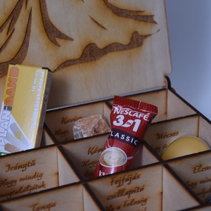 Gravírozott fadoboz � A boldog házasság kellékei - esküvő - emlék & ajándék - doboz - Meska.hu