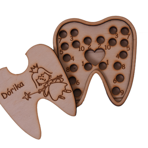Gravírozott tejfog doboz - baba - mama - babaemlékek - baba emlékőrző - Meska.hu