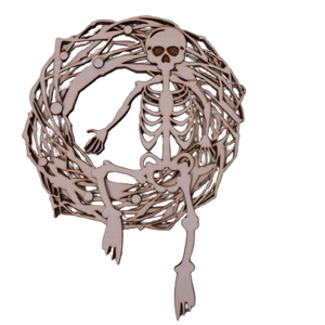 Gravírozott Halloween ajtódísz, kopogtató - Meska.hu