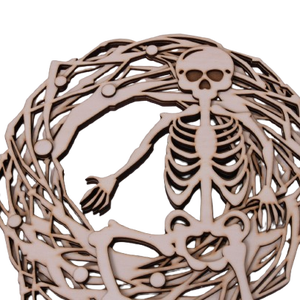 Gravírozott Halloween ajtódísz, kopogtató - otthon & életmód - dekoráció - halloween - halloweeni ajtódíszek és ablakdíszek - Meska.hu