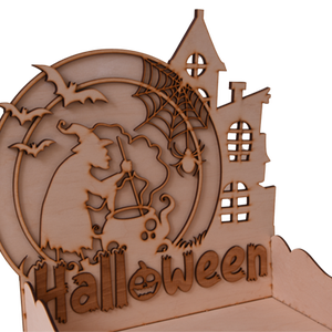 Gravírozott halloween cukorka kínáló - otthon & életmód - dekoráció - halloween - halloweeni dekoráció - Meska.hu